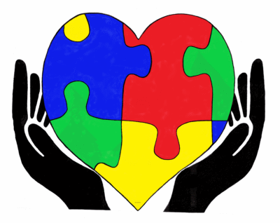 a colorful heart in two hands